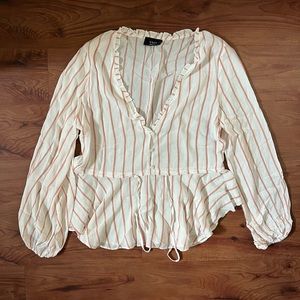 Vici Doll Peplum Top Size M